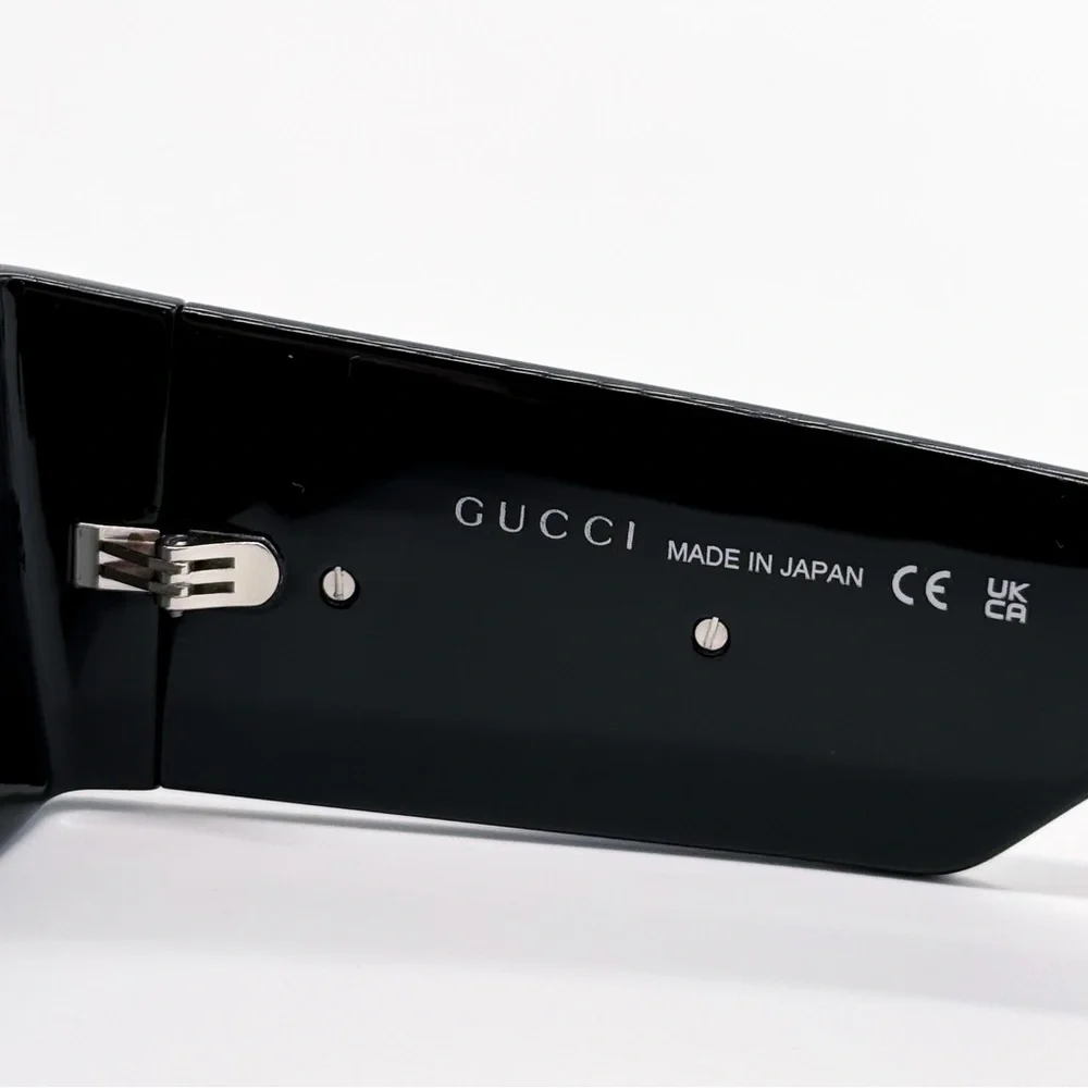 NEW GUCCI GG1646S 001 SQUARE BLACK GREY WOMEN SUNGLASSES GUCCI